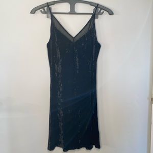 Xhilaration Velvet  Black Dress